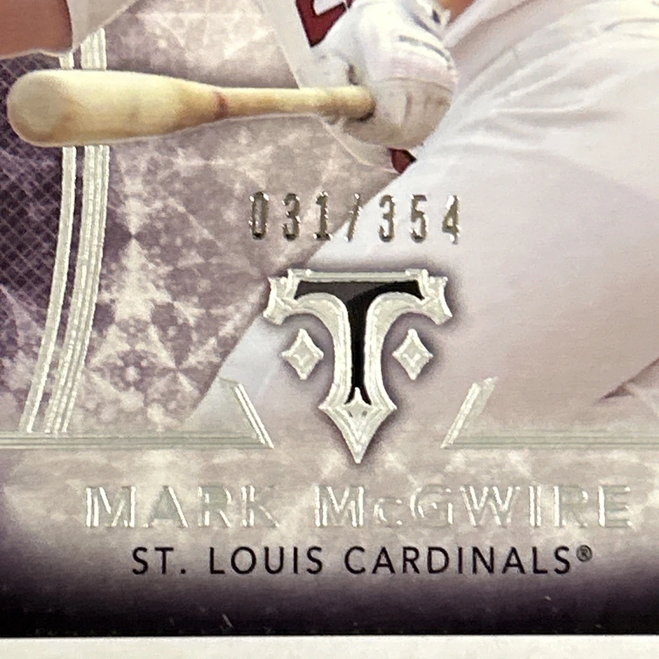 2015 Topps Triple Threads Amethyst #92 Mark McGwire /354 St. Louis Cardinals - Image 4 of 4