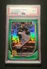 PSA 8 2025 Bowman Chrome Paul Skenes True Green Refractor /99 #30 Book End