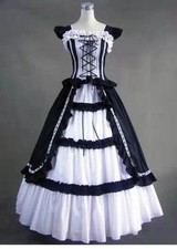 Women Victorian Dress Gothic Ball gowns Renaissance Baroque Dress Sleeveless