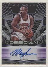 2019-20 Panini Obsidian Matrix Electric Etch Purple 73/75 Mark Aguirre Auto 5l1