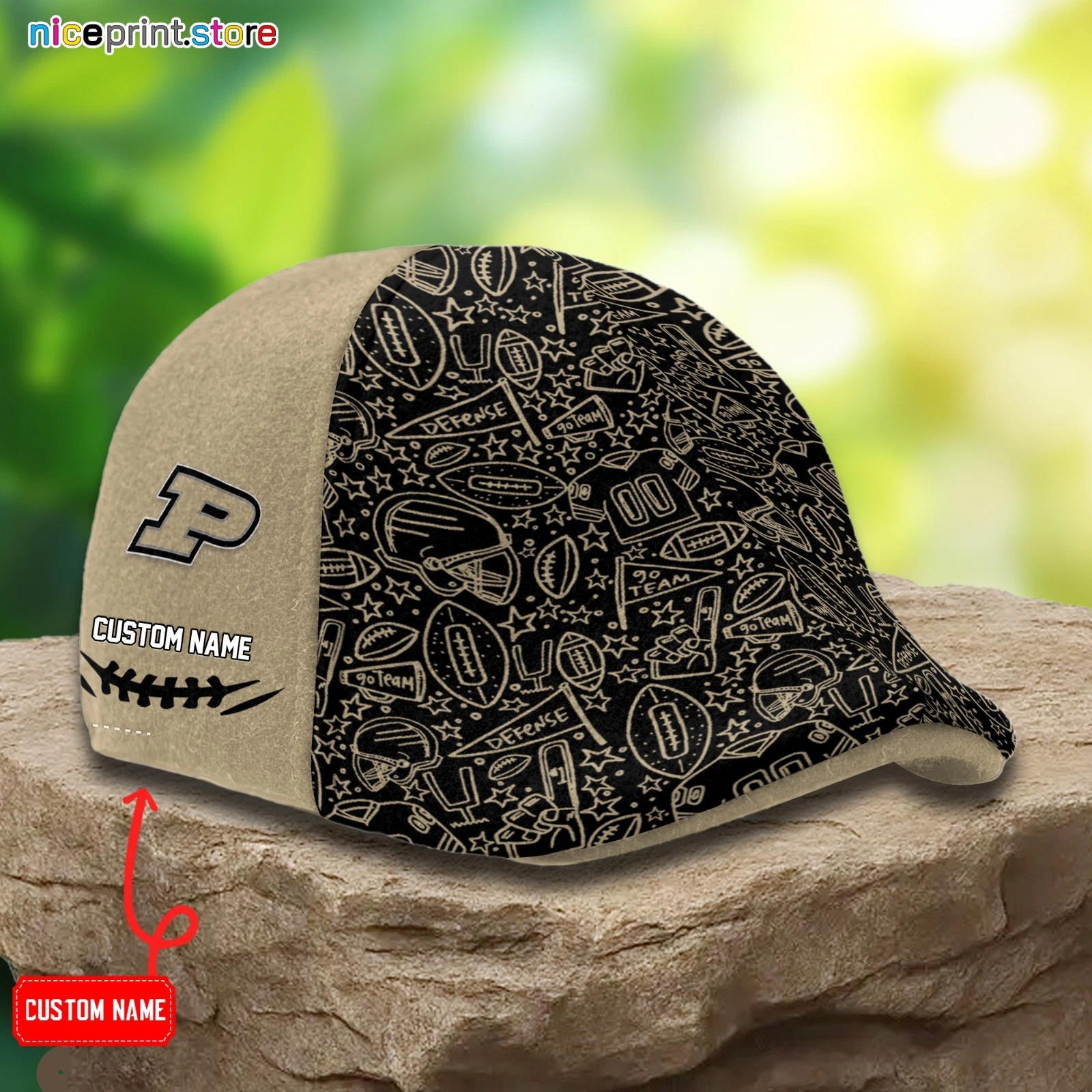 Purdue Team Boilermakers Ivy Cap Titans Cap Flat Cap Driving Cap Golf Cap