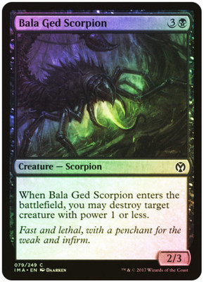 Magic MTG TCG Iconic Masters 2017 Bala Ged Scorpion 79/249 FOIL
