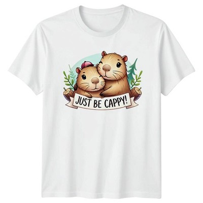 Just Be Cappy T-Shirt Capybara Tier Geburtstag Geschenk für Sie und Ihn