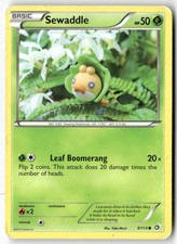 Sewaddle (9) 9/113 Common Legendary Treasures Pokemon Heavily Played Yuka Morii on eBay