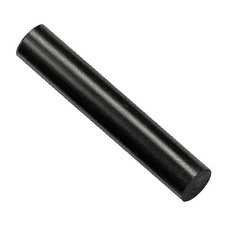12Inch Length HDPE High Density Polyethylene Round Rod 3x12 Inch Black