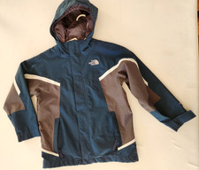 EUC North Face Jacket HyVent Hooded Waterproof Ski Snow Outer Shell Small 6-7