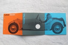 Promotional Brochure Factory Brochure Lotus Seven 7 British Racing Car Specs Competitio Promotional Brochure Factory Brochure Lotus Seven 7 British Racing Car Specs Competitio