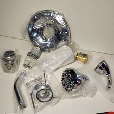 Delta Classic T13420 Chrome Plated Solid Brass Tub and Shower Trim, 2 GPM Chrome