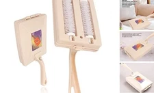 Handheld Carpet Sweeper, Double Roller Short Handle Dust Cleansing Brush 