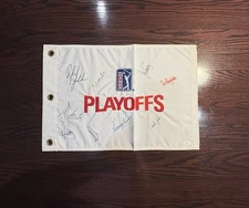 Golf Hall Of Famers & Stars, Signed Flag, JSA Authenticated 