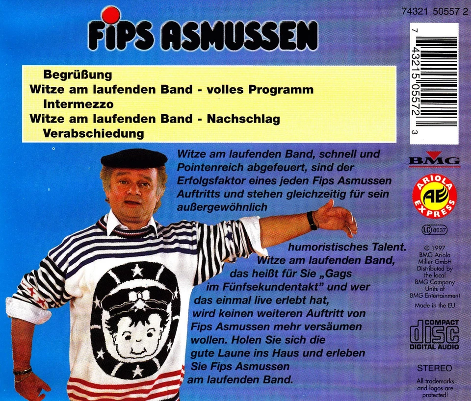 FIPS ASMUSSEN - CD - WITZE AM LAUFENDEN BAND - zum Zweiten - Folge 2 - Bild 2 von 2