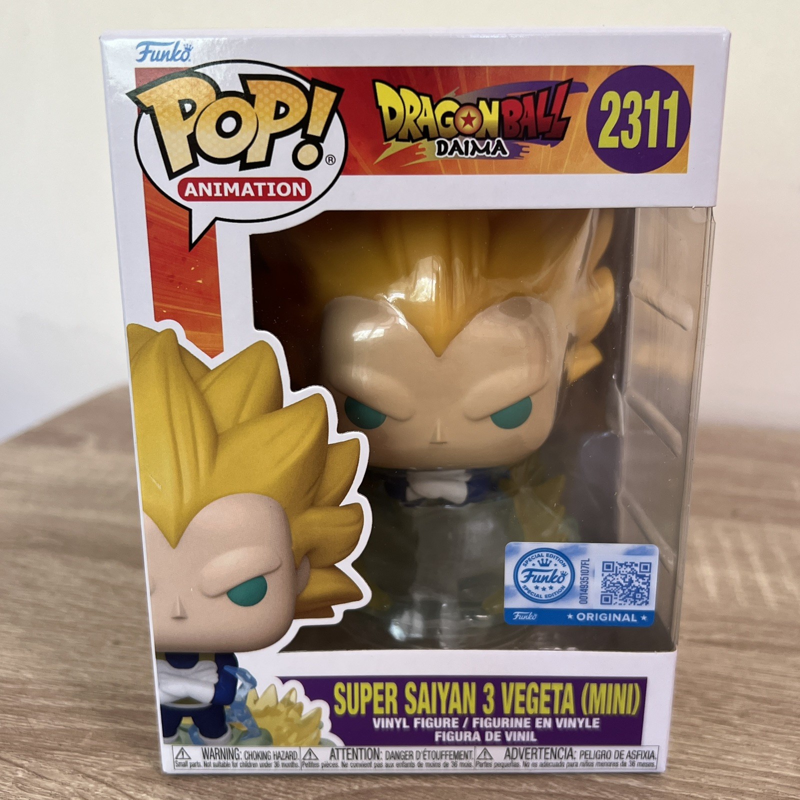 Funko Pop! SUPER SAIYAN 3 VEGETA #2311 | DRAGON BALL DAIMA | Anime Manga | GOKU