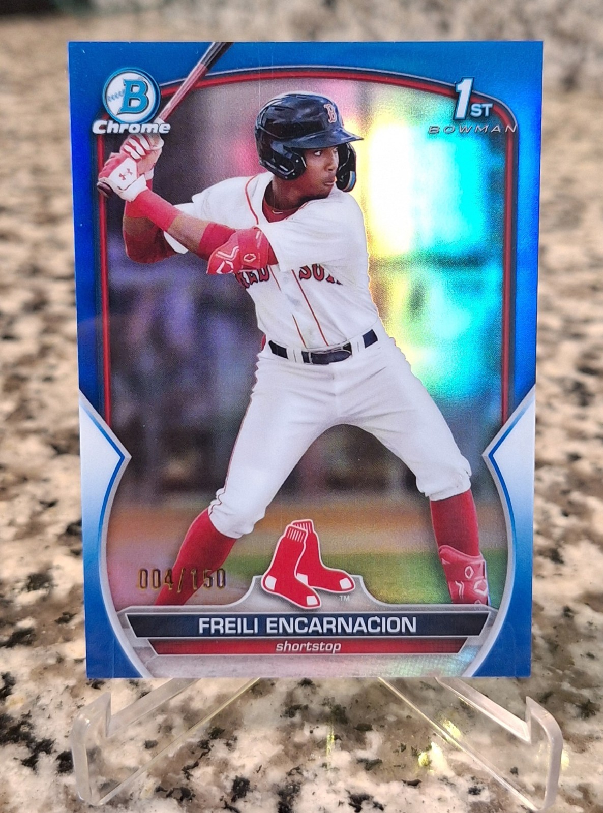 2023 1st Bowman Chrome Prospects Freili Encarnacion #BCP-117 Blue Refractor /150