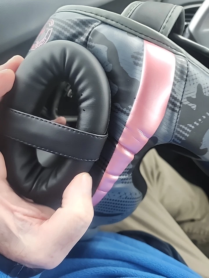 Tocado protector rosa Venum Elite Boxing MMA talla única kickboxing  Foto 3 de 4