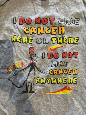 I Do Not Like Cancer Here Or There Long Sleeve T-shirt Funny Cancer Awareness