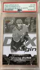 Luke Evangelista 2023 Young Guns UD Canvas Black-White PSA 10