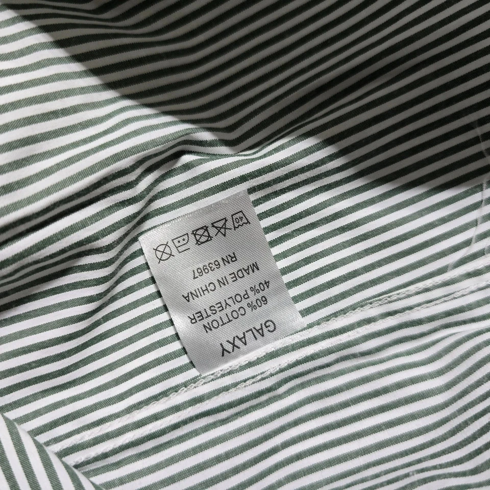 Galaxy By Harvic Mens Button Down Dress Shirt Slim Fit Size Large NWT - Image 2 of 4