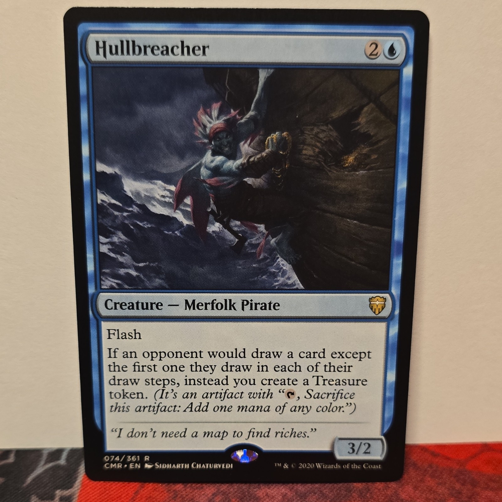 Magic: The Gathering Hullbreacher Creature Blue Rare Commander Legends 074