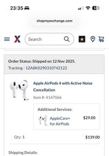 Apple AirPods 4th Generation with Active Noise Cancellation