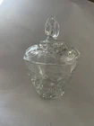Vintage Anchor Hocking Early American Star Of David Sugarbowl With Lid MCM