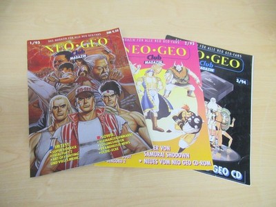 NeoGeo Club Heft Ausgabe 1-3 german deutsch ultra selten Neo Geo AES
