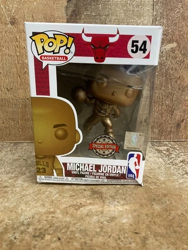 Funko Pop! Michael Jordan Bronze NBA . #54 Damaged Box