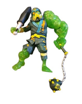 Ninjombie Action Figure - Haz Mat, Boys Action Ninja Zombie Slime Monster Action