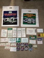 Misc Lot of Hess Toy Truck Memorabilia - Hess Mart, Bags, Pins, Etc.