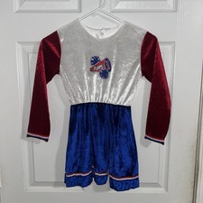 USA Spirit Cheerleader Child's Halloween Costume Size 3t-4t