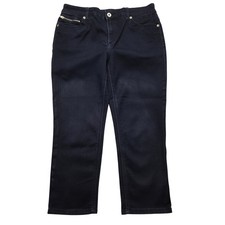Chico's Platinum Denim Ankle Ultimate Fit Jeans Dark Wash Womens Size 1 31x23.5