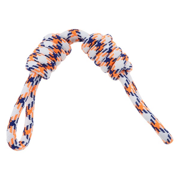 Hundespielzeug Seil 2 Knoten Seil Spieltau FüR Hunde Zum Kauen Und Zerren 56Cm-image