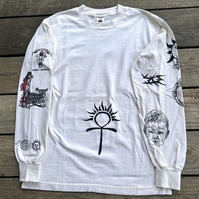 Vintage 90s Dennis Rodman Tattoos Longsleeve T Shirt Size M