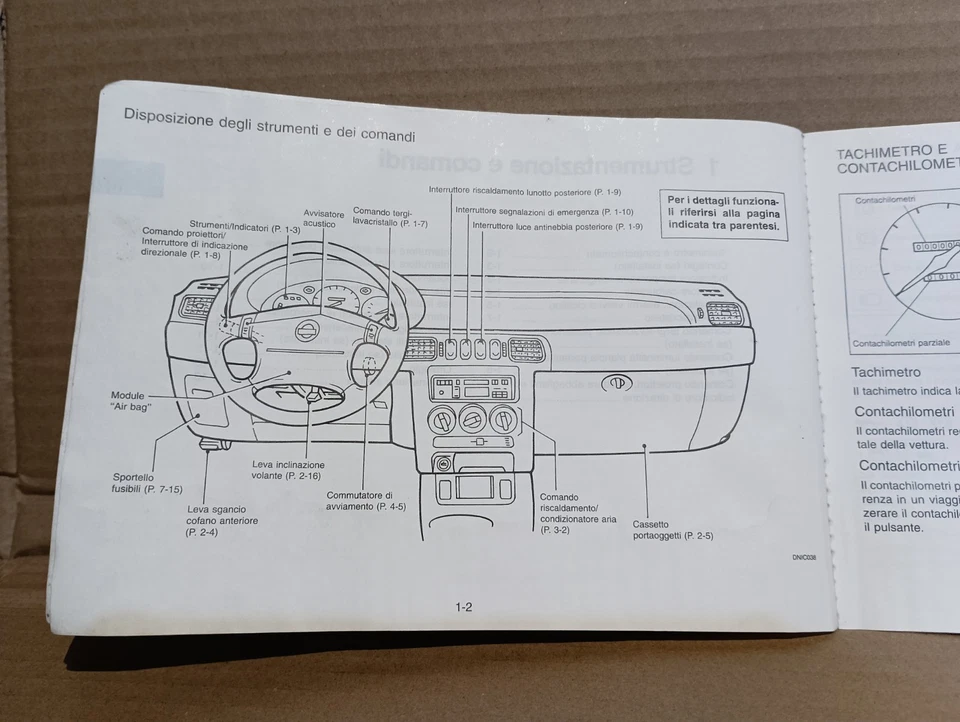 Libretto Uso E Manutenzione Nissan Micra 92 / 02 Italiano Manuale Istruzioni  - Immagine 3 di 4