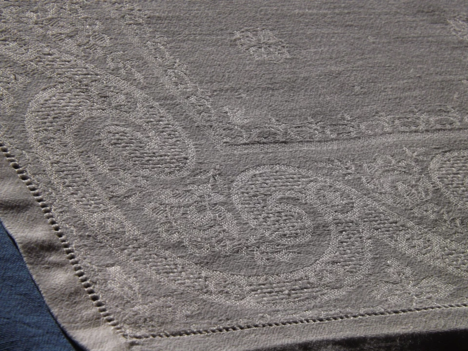 12 serviettes de table, damas de métis, monoJL, anciennes - Photo 2/4