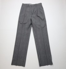 Deadstock Vtg 90s Streetwear Mens 32 Wool Blend Knit Wide Leg Chino Pants USA
