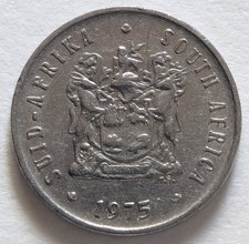 South Africa, 1975, Five Cents