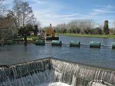 Photo 6x4 The weir at Baits Bite Horningsea The Cam Conservators' Be c2017
