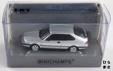 Diecast Car 1/87 Saab 900 Turbo 16S Aero Coupe 1987 Silver Metallic Minichamps
