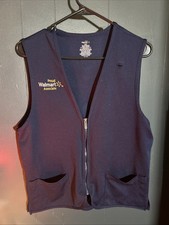Walmart Proud Associate Uniform Vest Adult Navy Blue Spark Unisex Small