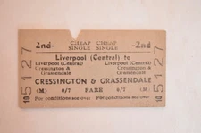 Railway Ticket BTC Liverpool Central to Cressington & Grassendale 2nd