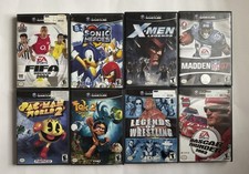 (8) Nintendo Gamecube Lot Bundle- Fifa, Sonic, X-men, Legends of Wrestling