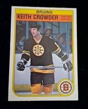 1982-83 O-Pee-Chee  #10 Keith Crowder Boston Bruins RC