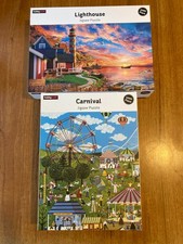 Hobbycraft 1000 Piece Jigsaw Puzzles Carnival & Lighthouse
