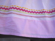 Amy Coe Infant Girl Nursery Crib Skirt Dust Ruffle Pink EUC