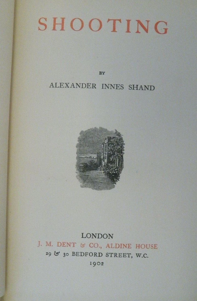 SHOOTING by Alexander Innes Shand 1902 Bird & Stag Hunting + Falconry - Image 3 of 4