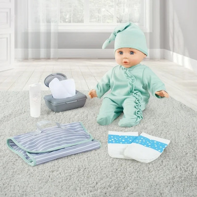   My Sweet Love Change Me Baby Play Set Sage Outfit 14-inch Doll 8 Pcs  