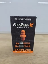 **BRAND NEW** Plugfones FREEREIGN VL Earplugs With Audio OSHA HEARING PROTECTION