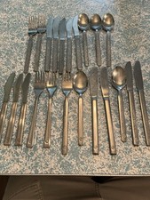 Northwest Orient Northwest Airlines Silverware Stainless 22 Pieces