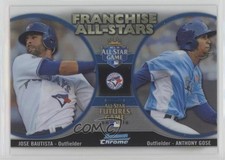 2012 Bowman Chrome Franchise All-Stars Jose Bautista Anthony Gose #FAS-BGO 10q4