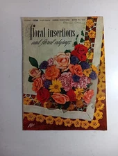 VINTAGE 1949 Coats & Clark Crochet FLORAL Insertions Magazine VG 